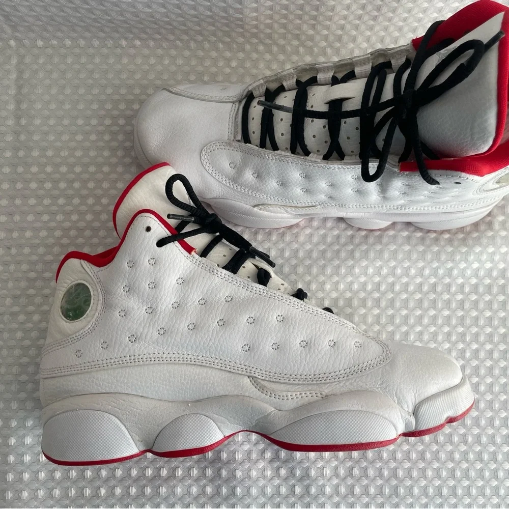NIKE Air Jordan 13 Retro History Of Flight 2017 White/Red 7Y Women's 8.5 - Picture 6 of 10